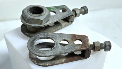 OEM 1979 1980 Suzuki PE250 Chain Tension Bolts Adjusters