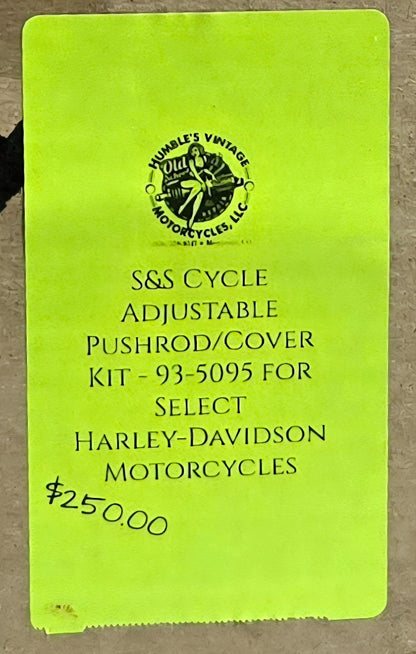 S&S Cycle - 93-5095 - Adjustable Pushrod Kit with Covers