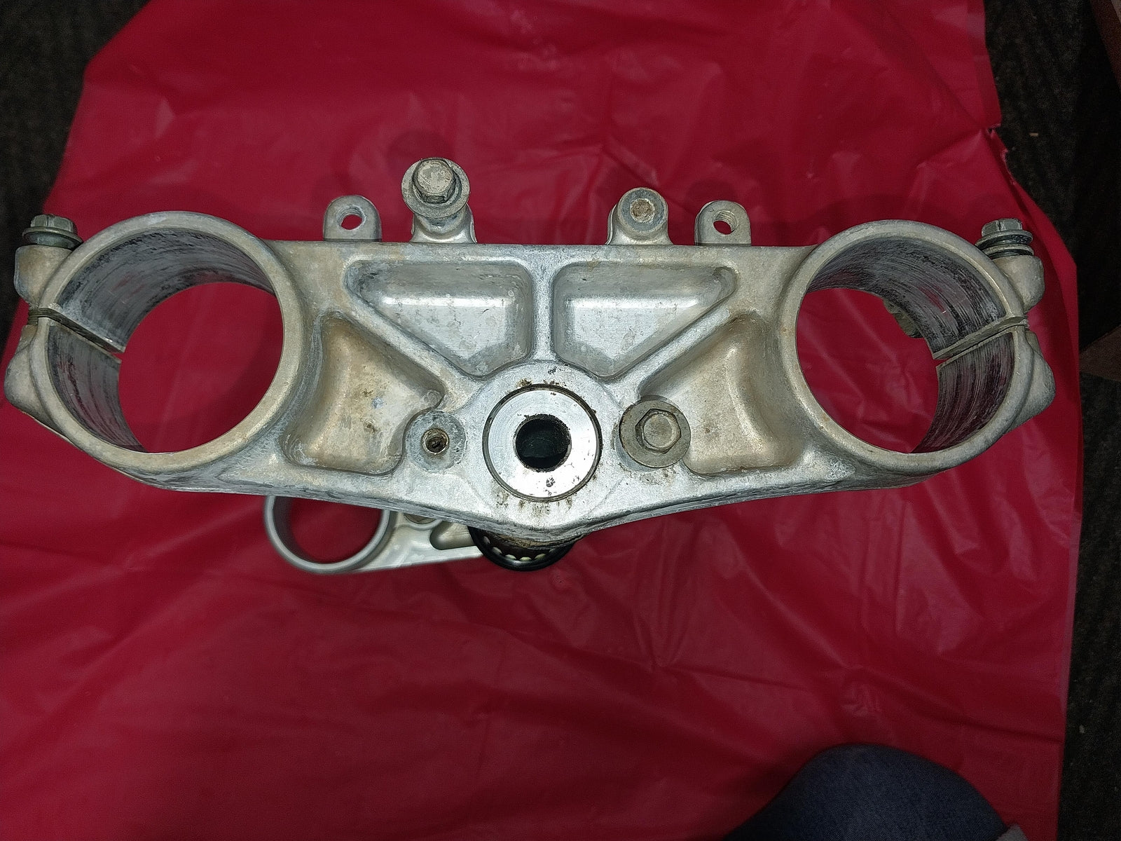 2003 YAMAHA YZ250F FRONT FORKS LOWER UPPER TRIPLE TREE STEM CLAMP