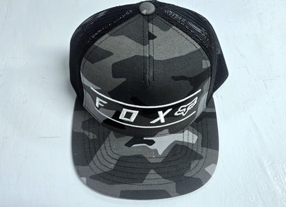 Fox Hat, Gray Camo with White Logo