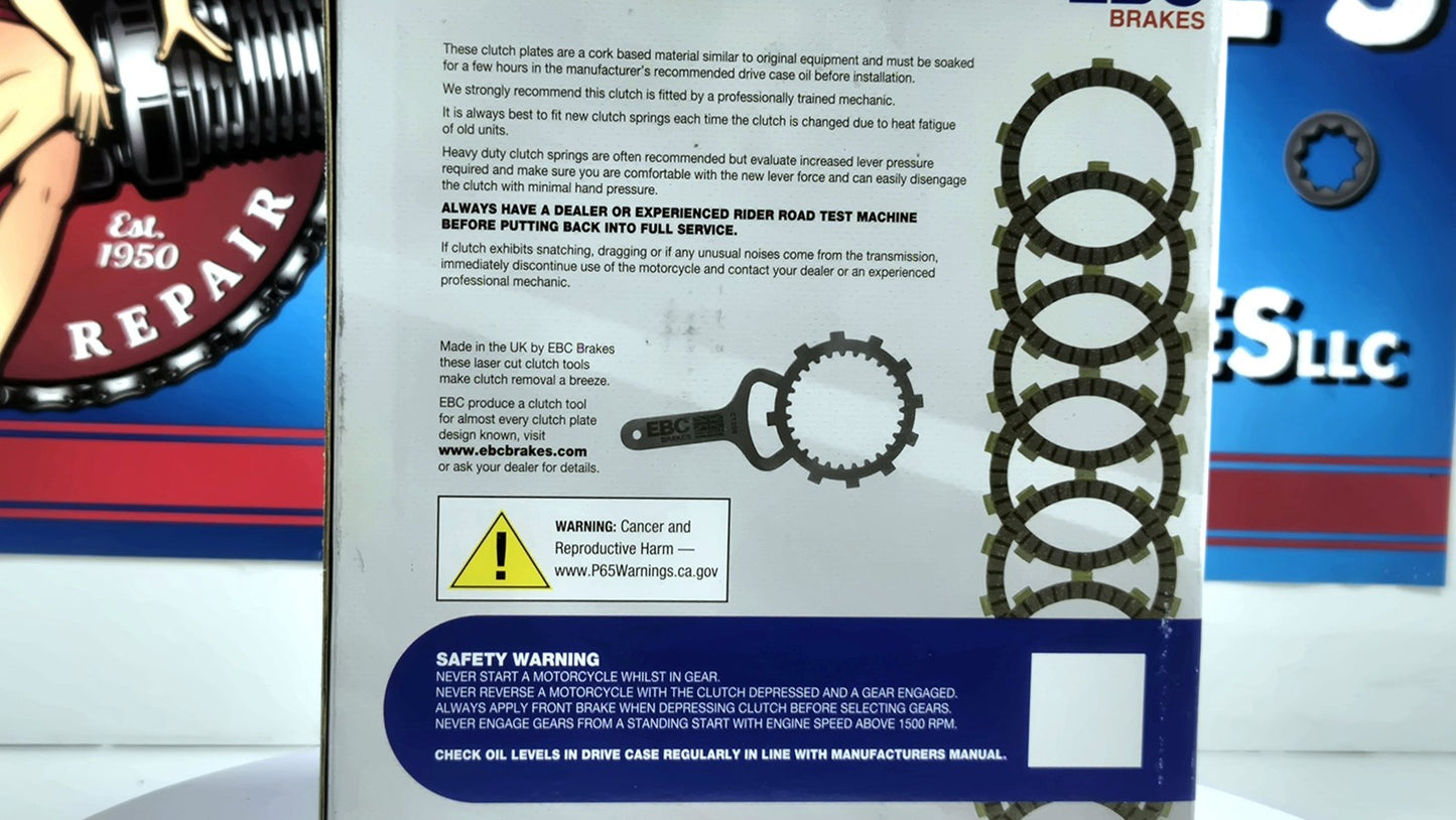 EBC Clutch Plate Set CK1247 1990-2007 Honda CRF250R