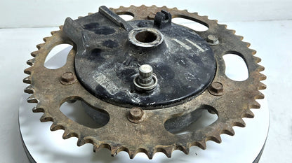 OEM 1979 1980 Suzuki PE250 Rear Hub with Sprocket