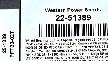AllBalls Front Wheel Bearing Kit 22-51389 PFT30-02T
