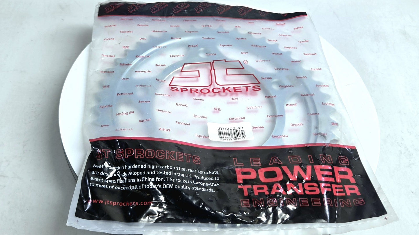 JT Sprocket 530 Rear Steel 43T JTR302-43 NEW IN PACKAGE