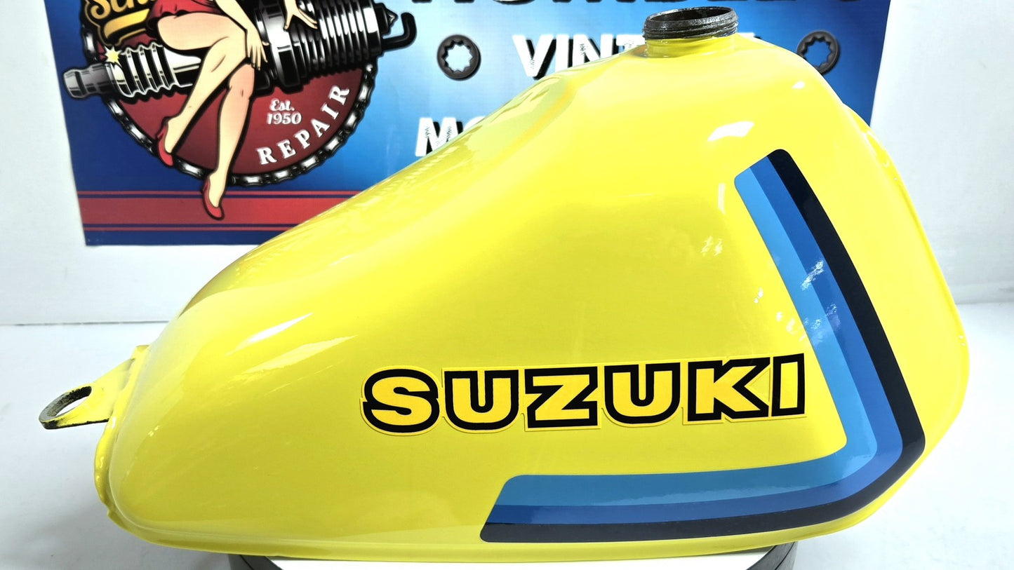 OEM 1979 1980 Suzuki RM60 Fuel Tank Gas Tank RESTORED