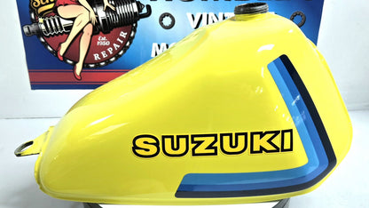 OEM 1979 1980 Suzuki RM60 Fuel Tank Gas Tank RESTORED