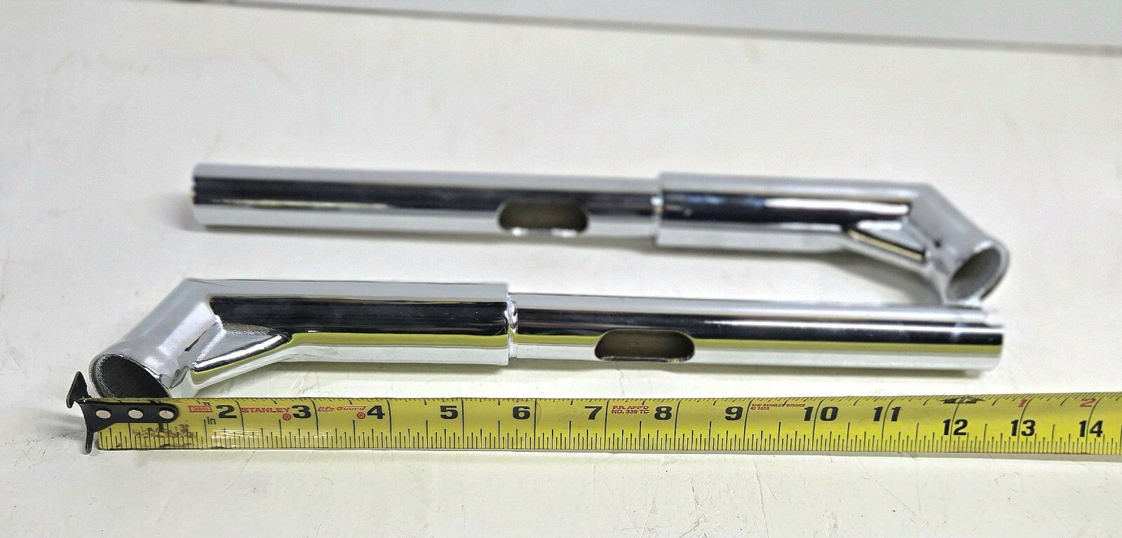 HANDLEBAR CALIBARZ 12" APES ADJUSTABLE 1-1/4" CHROME HARLEY  BAGGER CHOPPER