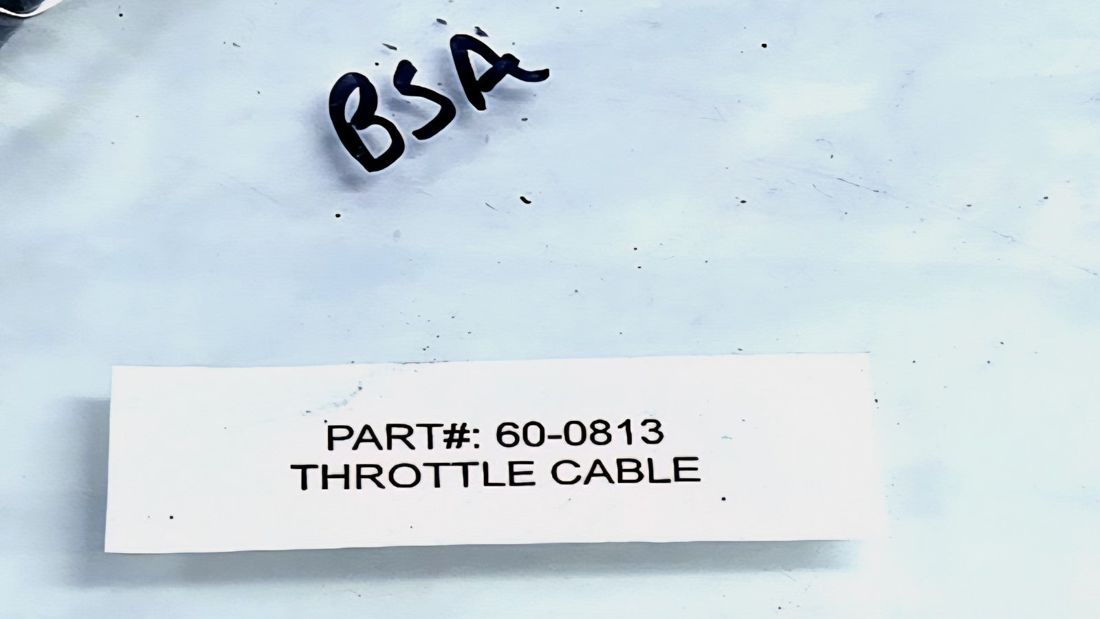 OEM BSA Throttle Cable for A65 A65S Lightning Firebird Spitfire 60-0813 1968-72