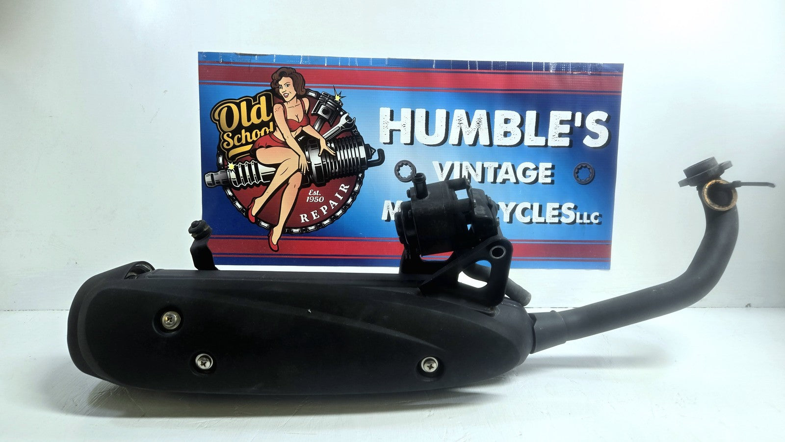 04-09 Yamaha XC125 Exhaust Header Pipe OEM