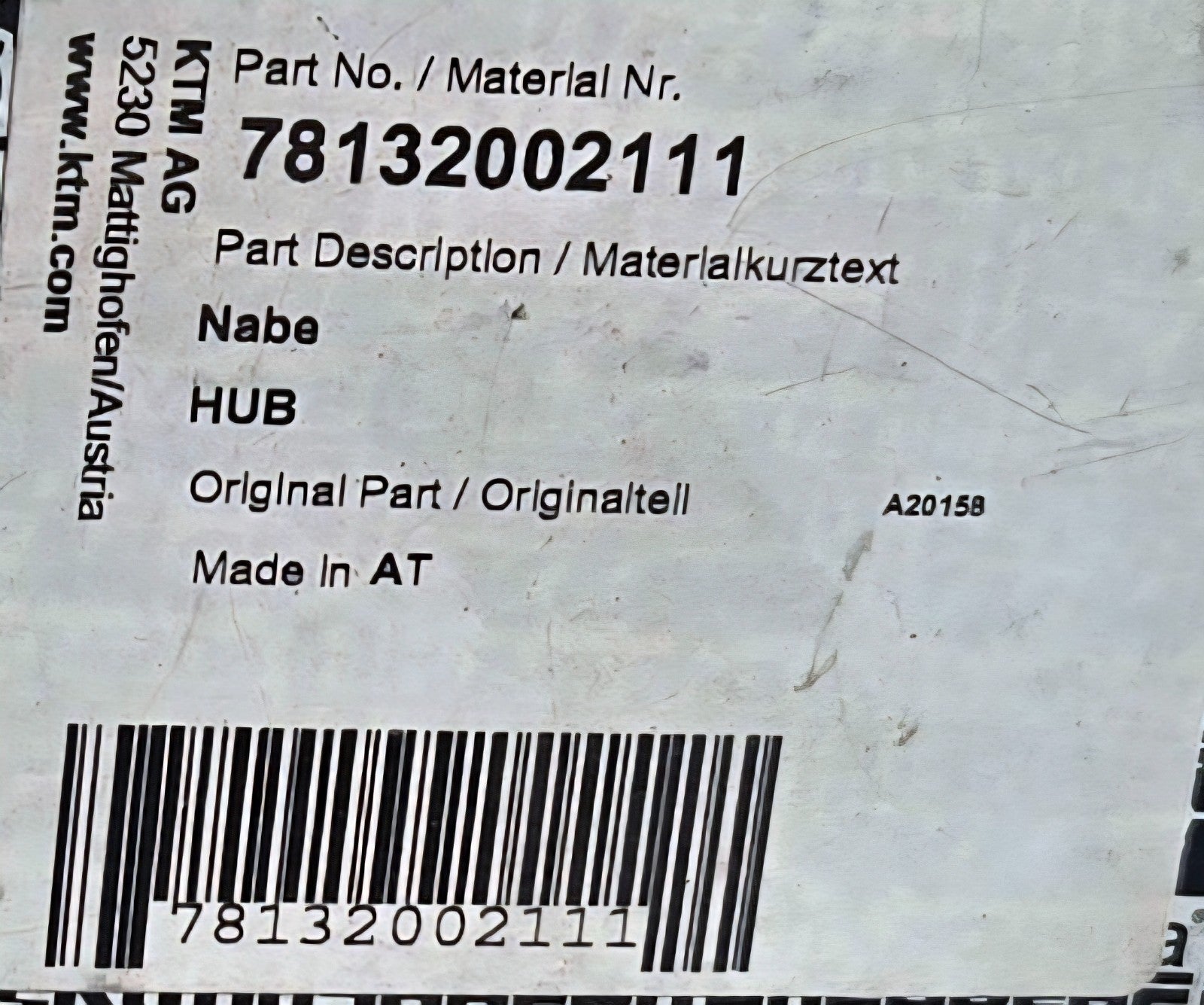 KTM Clutch Hub 78132002111