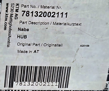 KTM Clutch Hub 78132002111