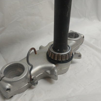 1980 SUZUKI PE400 OEM FRONT FORKS LOWER UPPER TRIPLE TREE STEM CLAMP