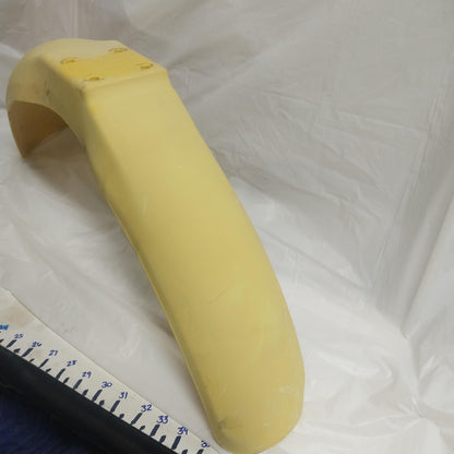 1980 SUZUKI PE400 OEM YELLOW REAR BACK FENDER COWL FAIRING